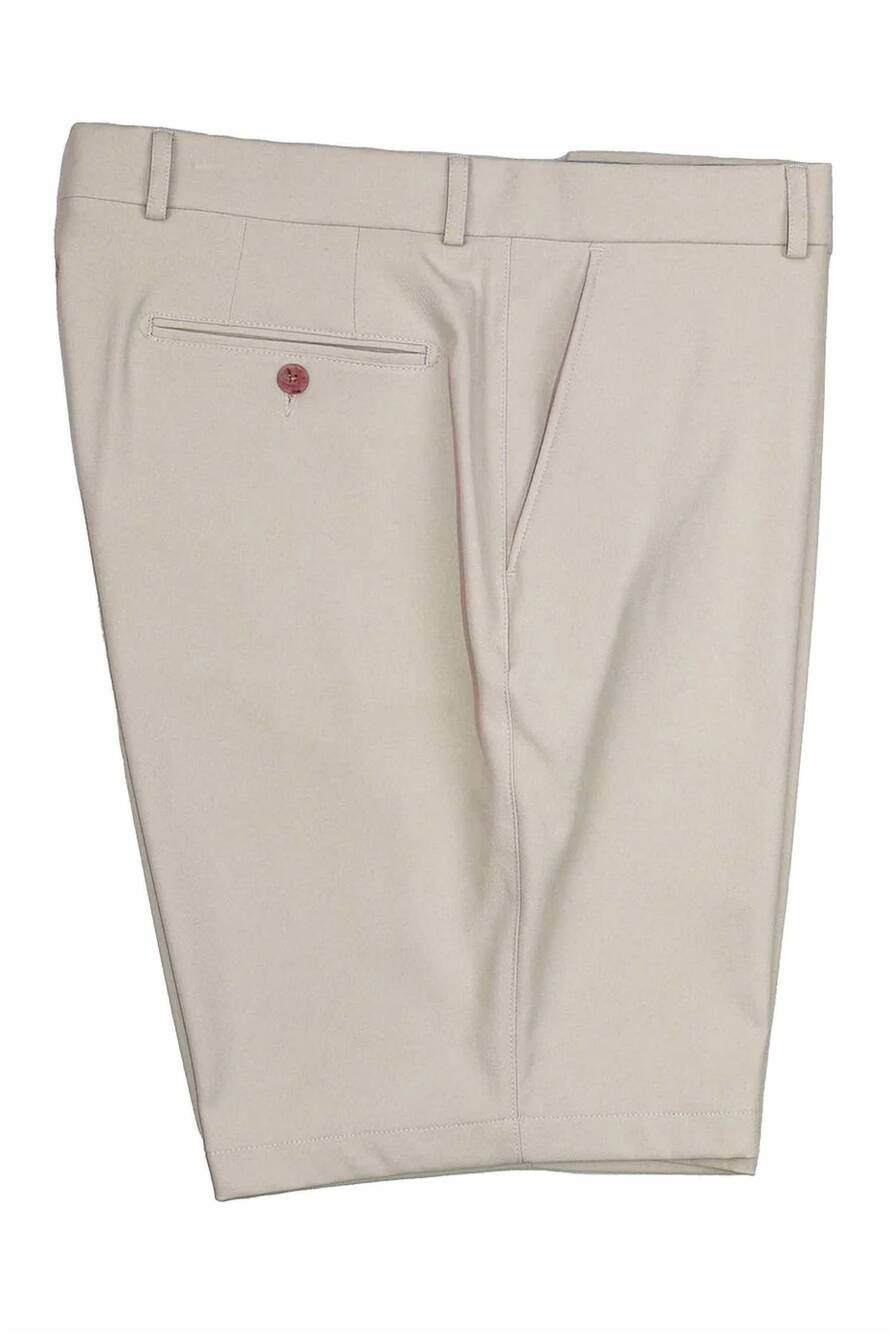 NEW BALLIN men's bi stretch agile performance microfiber golf shorts in bone